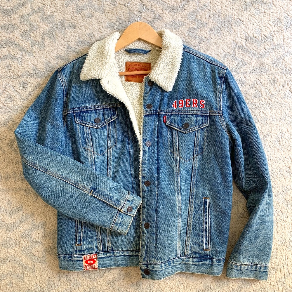 Like New Levi's 49ers Sherpa Trucker Jacket - Size L
